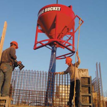 sand bucket with water hose